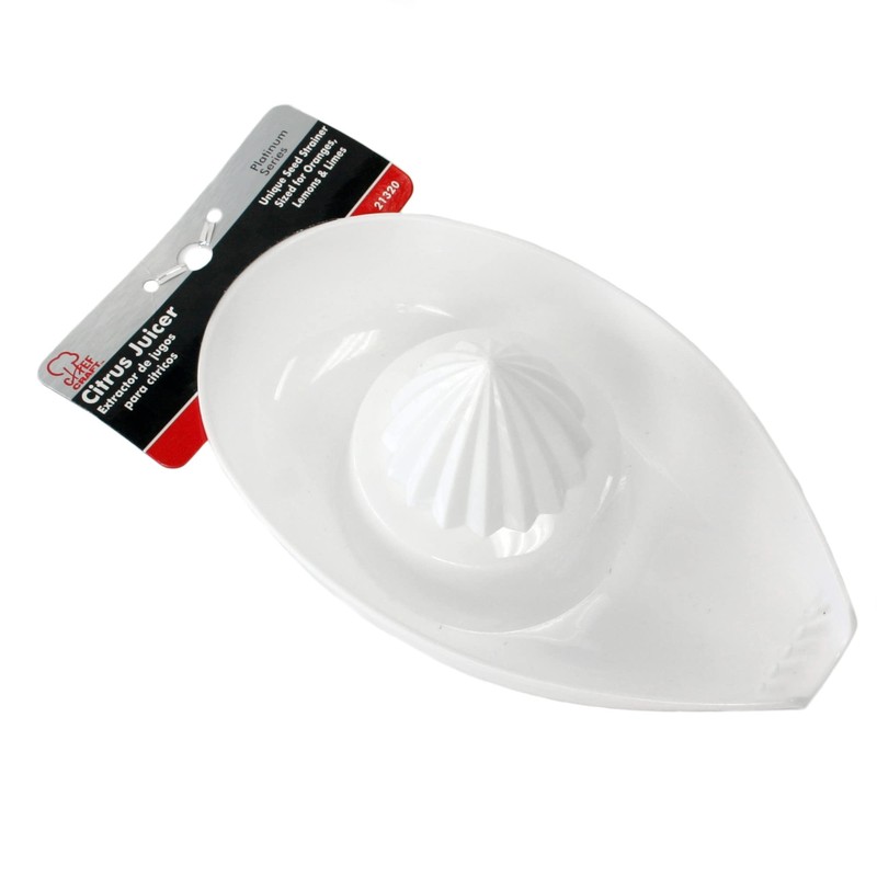 Chef Craft Select Plastic Citrus Juicer 9.5 inch White