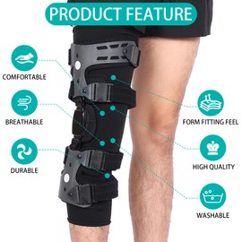 DOUKOM Knee Brace Undersleeve for Men & Women, Leg Undersleeve for Knee Brace Closed Patella Protects Skin from Abrasions and Irritations (S)