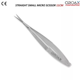 OROAX Tijeras quirúrgicas micro rectas de 4,5'' para recortar tejidos pequeños OROAX