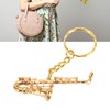 Cute Saxophone Pendant Keychain Portable Funny Brass Miniature Saxophone Musical