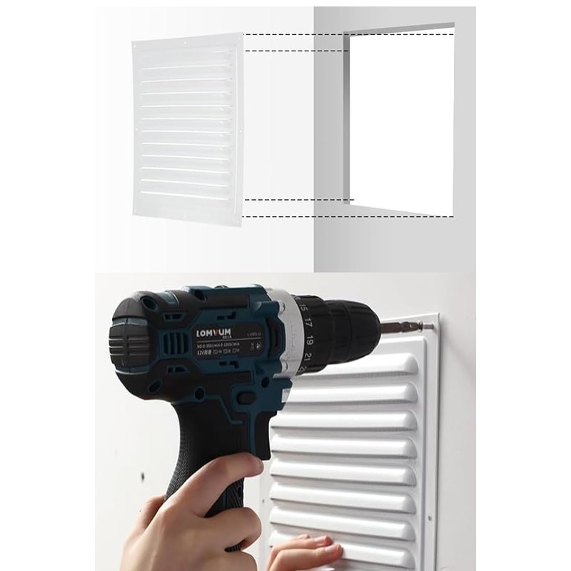 2pcs Attic Vent Soffit Vent Aluminum Wall Vent Metal Shed