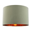 Contemporary and Chic Olive Green Cotton 12" Table or Pendant