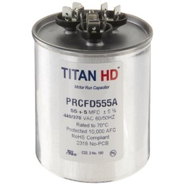 Packard Titan Hd 55+5Mfd, 440/370V, Round Prcfd555A