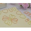 Small Paper Clips Rose Gold Heart Shaped Paper Clips, Christmas