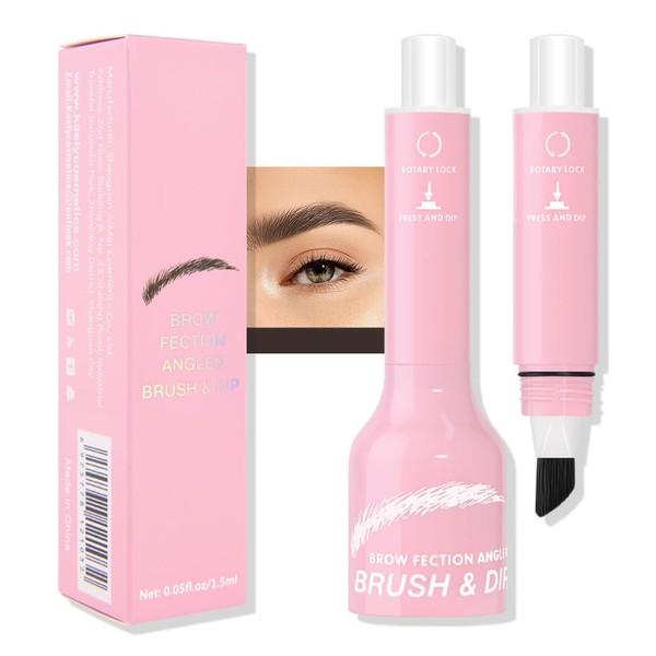 HHLTOH 4D Eyebrow Pen with Angled Brush, Instant Brow Makeup