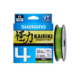 SHIMANO LDM54TE2020015G 4 Brins Kairiki 4 Mantis Green 150 m Diameter 0.2 mm R.13.8 kg