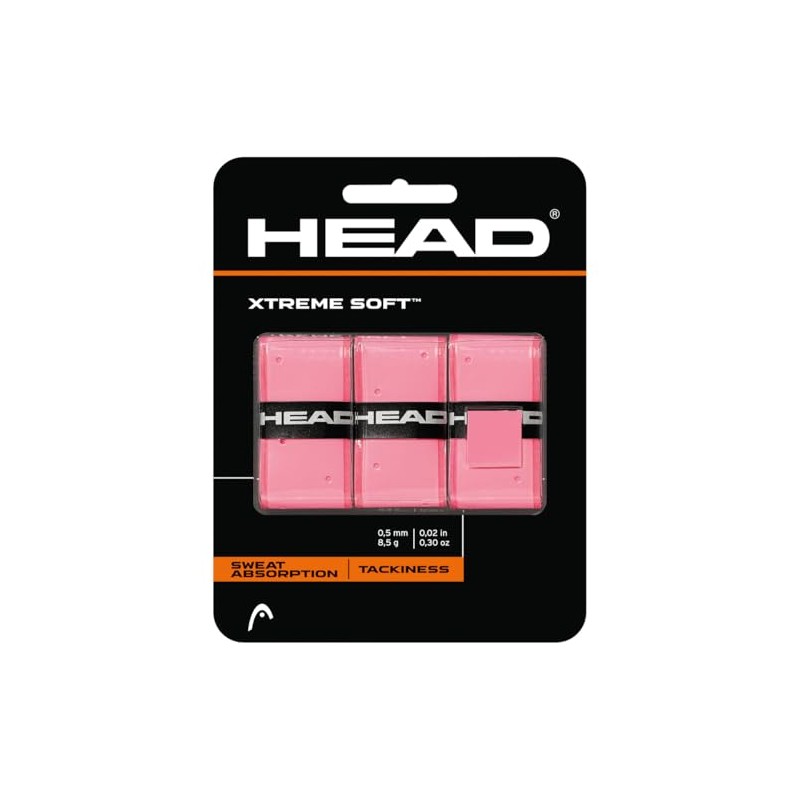 HEAD Xtreme Soft Tennis Racquet Overgrip - Cushioned, Moisture-Absorbing, Non-Slip
