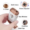 Torch Cigar Lighter Built-in V Cigar Cutter Refillable Butane Torch