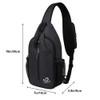 WATERFLY Sling Bag Sling Backpack Crossbody Bag Hiking Daypack for