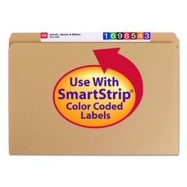 Smead File Folder, Reinforced Straight-Cut Tab, Legal Size, Kraft, 100 Per Box (15710)
