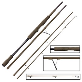 Savage Gear SG4 Power Game 215 cm 20-60 g Travel Spinning Rod for Zander and Pike, Predator Fishing Rod for Spin Fishing, Travel Rod for Artificial Bait Fishing, Zander Rod