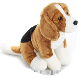 TAMMYFLYFLY 10" Beagle Stuffed Animal,Realistic Stuffed Animal Dog