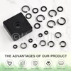 Keadic 10 Set Impact Wrench Retainer Rings with O-Ring, 1/2”