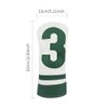 Scott Edward 1/3 Pcs Golf Club Covers, PU Big Number