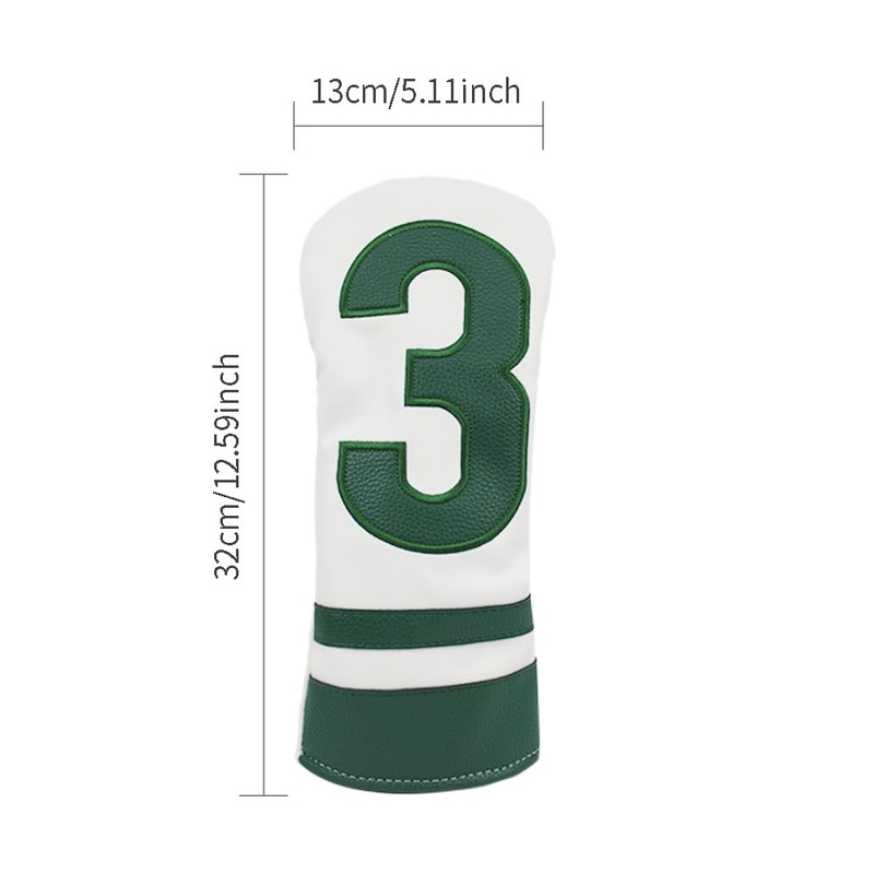 Scott Edward 1/3 Pcs Golf Club Covers, PU Big Number