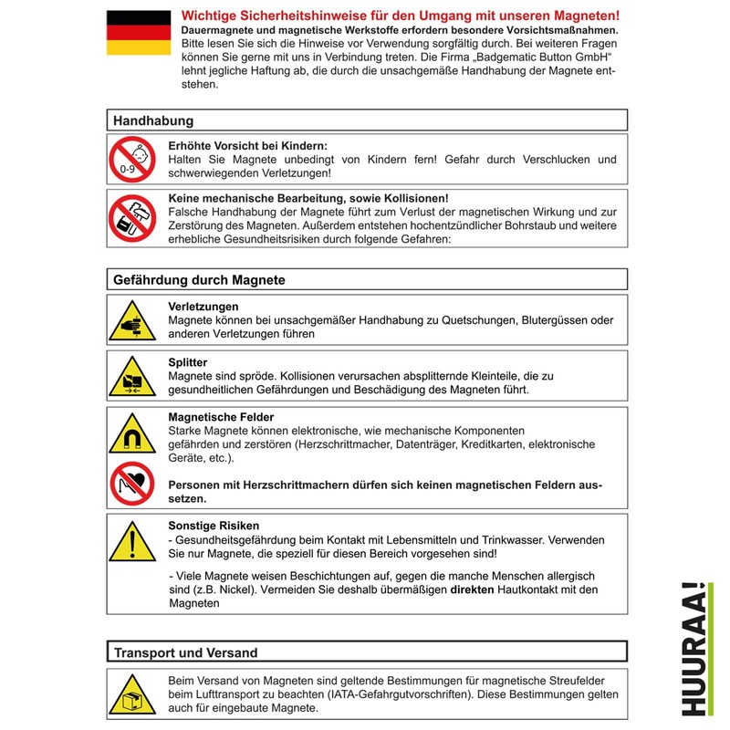 Huuraa Magnet Amrum Strandmotiv Geschenk 59mm Flaschenöffner Amrum Geschenkidee