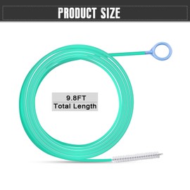 USTOPF1T Car Sunroof Drain Cleaning Tool, 78 Inch Door Pipe Cleaning Brush for Car Sunroof, Gas Tank Drain, Kitchen Downspout Pipe