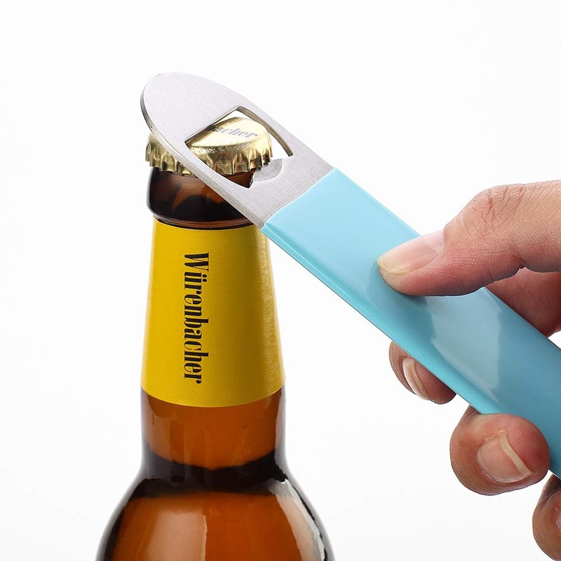 JXS 3 Pack 7" Heavy Duty Stainless Steel Flat Bottle
