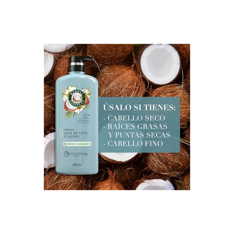 Herbal Essences Acondicionador Classics Hidrata Agua de Coco & Jazmín