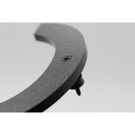 8 inch Large Modern House Numbers for outside, Black plastic floating number with hardware included (2)