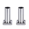 Ruimou 2pcs LMK10UU Longer Model Square Linear Bearing Sliding Unit