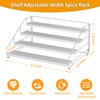 ZDDLOINP 4-Tier Spice Rack for inside cupboard, Kitchen Countertop Spice