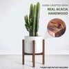 Sophia Mills Mid Century Plant Stand - Solid Wood Item