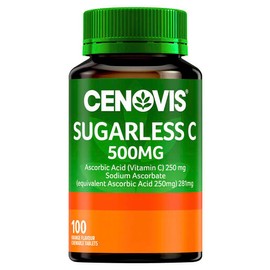 Cenovis Sugarless C 500mg Orange Flavour 100 Chewable Tablets