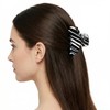 Medium Acetate Striped Hair Claw Clip for Women