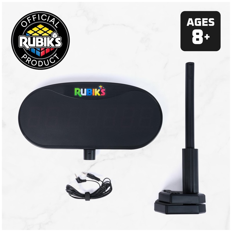 Rubik’s Cube, Timer Stand, Clear Display Device for WCA Speedcubers,