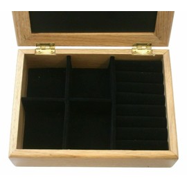 Gamekeepers Cottage gifts Trowel Oak Jewellery Box 6x4 Photo Window FREE ENGRAVING Gift 617