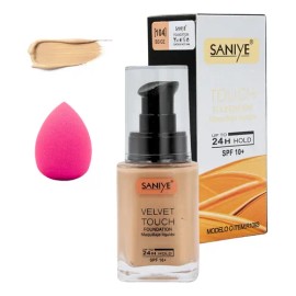 Base Maquillaje Velvet Touch + , Elige Tono. Saniye Tono Tono 104