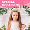 Papoopy Birthday Tiara and Crown with Sash for Women, Hair