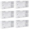 6 Pcs Switch Outlet Box, ABS Electrical Enclosure Box, Surface