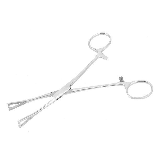 Body Piercing Tools, Delaman Body Piercing Pliers Tool, Triangle Opening Plier, Surgical Steel Sponge Forcep Clamp Pliers Tool for Ear Lip Navel Nose Tongue Septum