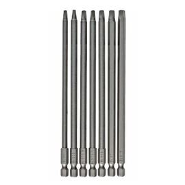 VESTTIO Square Head Screwdriver Bit Set 7PCS SQ1 SQ2 SQ2.5 SQ2.74 SQ3 SQ4 SQ5 1/4 Inch Hex Shank 6 Inch/150 mm S2 Steel with Magnetic for Power Screwdriver Drill Impact Driver