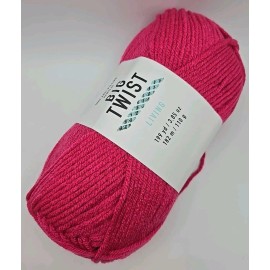 Big Twist Living Yarn "Fuschia" Color 100% Acrylic 3.85oz/ 199yds Medium #4