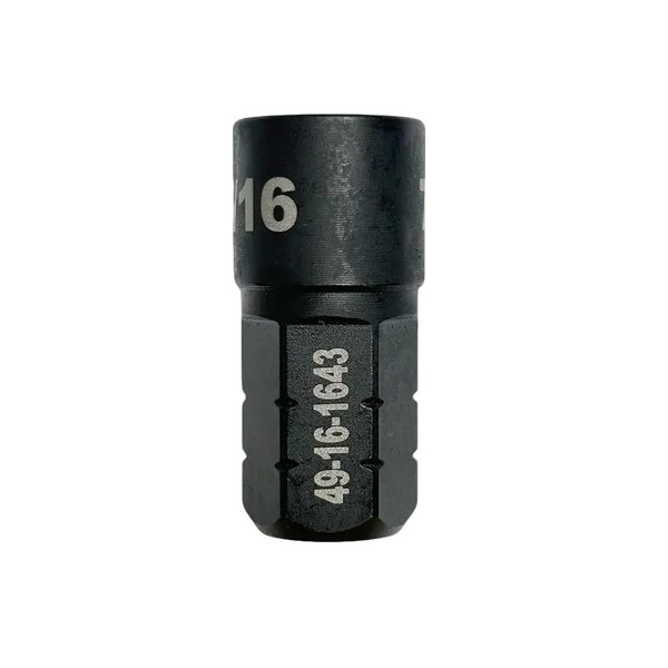 49-16-1643 For Milwau-kee Insider Box Ratchet Socket 6 Point 7/16