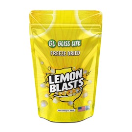 Bliss Life Freeze Dried Lemon Candy, Sour Crunchy Sweet, For Parties, Classroom, Office, Goodie Bags, Snack for Kids Variety of Flavors (10oz)