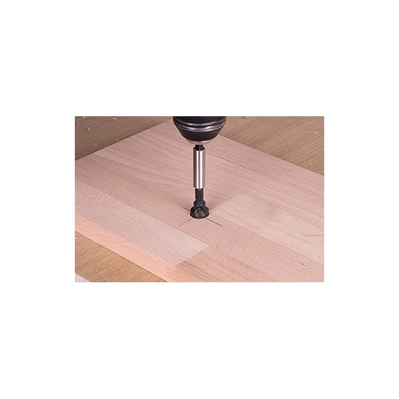 wolfcraft Tool Steel Deburring Counter, Hexagon Shank I 4373000 I