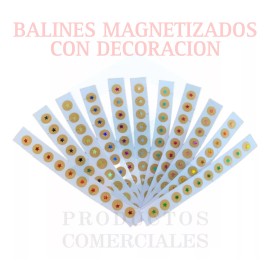 Productos comerciales Balines Con Parche Auriculoterapia 100 Piezas Con Figuras