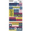 Reminisce Signature Series Military Stickers-Marines Quote