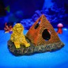 Aquatic Planet Pyramid Sphinx Roman Aquarium Ornament for Fish Tank
