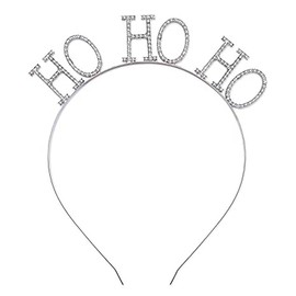 AVMBC Christmas Rhinestone Headbands Xmas Crystal HOHOHO Hair Hoops Christmas Party Headdress Hair Accessory for Women Girls