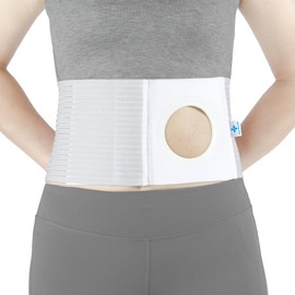 NIdreamCE Ostomy Belt for Men and Women, Lumbar Support for Securing Ostomy Bags, Breathable Ostomy Belt with Hole Diameter 8 cm (L)