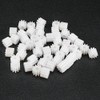 uxcell 50pcs Plastic Gears White 10 Teeth Model 102A Reduction