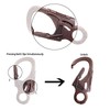 Ahiller Muscular Carabiner Hook，3.1" Alloy Thick Keychain Clip for Man,
