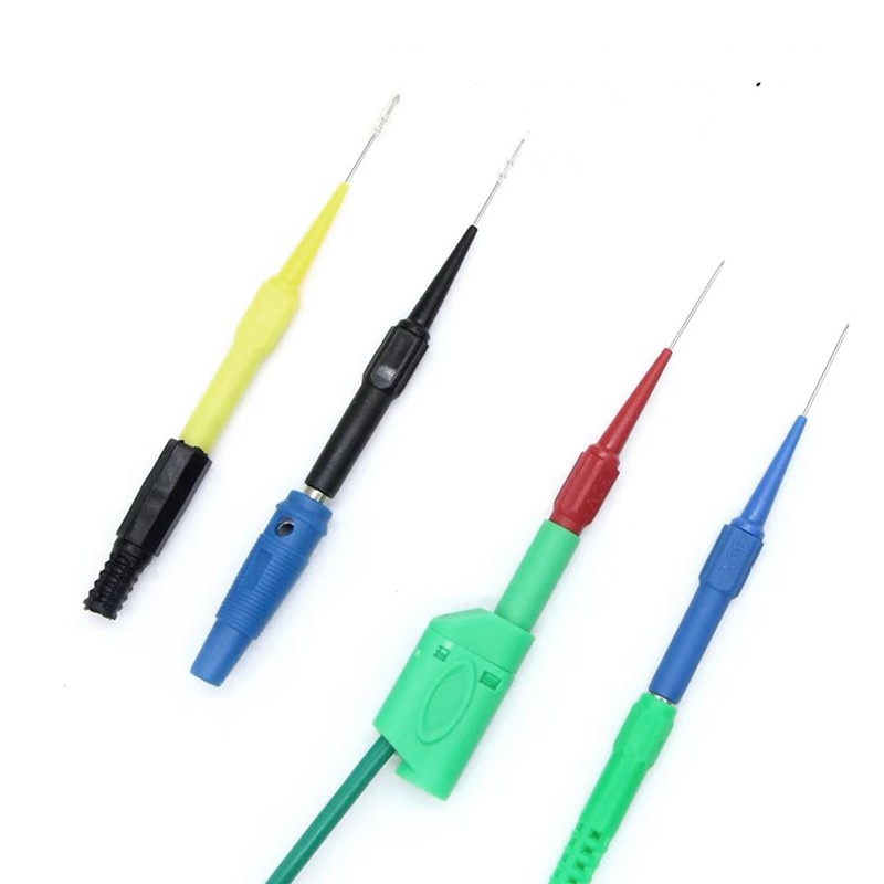 10PCS 0.7mm Test Probe Pins, Non-Destructive Insulation Wire Piercing Needle,