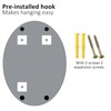 KOHROS Bathroom Mirrors for Over Sink - Oval Frameless Mirror