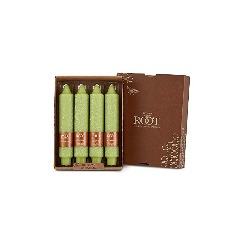 Root Candles 4-Count Unscented Dinner Candles Dripless Beeswax Enhanced Timberline™